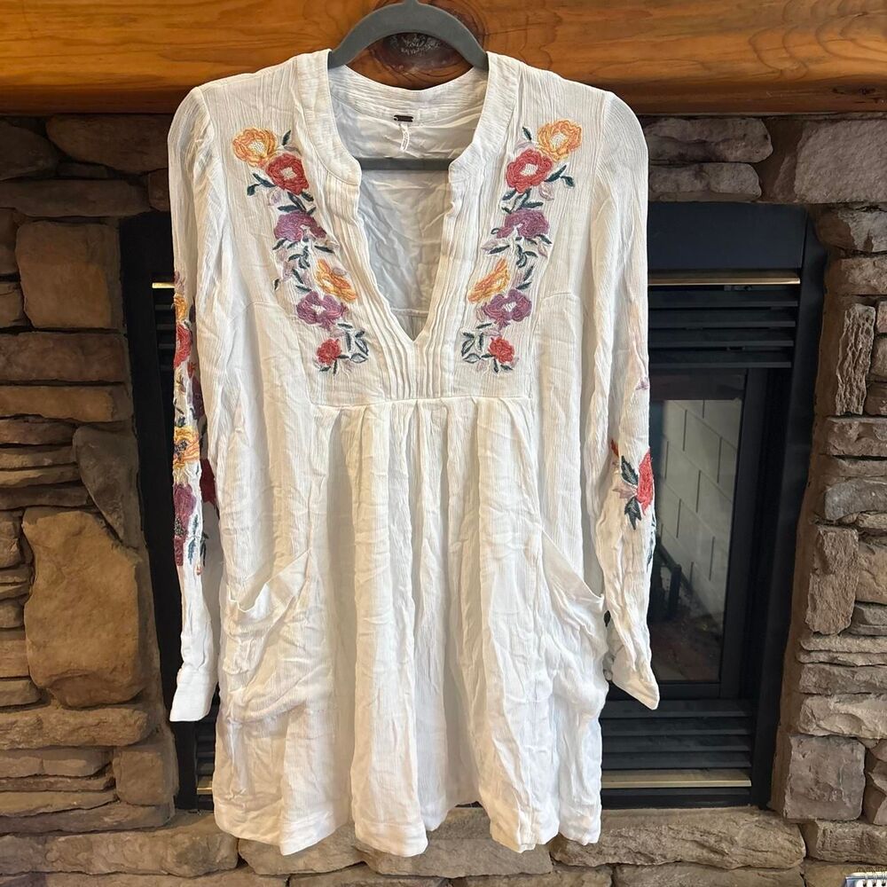 Free People Mia Gauze Mini Dress